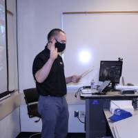 Dr. Zuidema administers the pledge for the Order of the Engineer